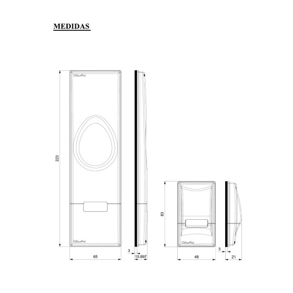 EMBELLECEDOR PERSIANA MOD. BA-004 BLANCO MATE