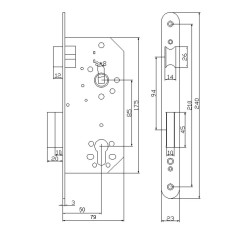 CERRADURA MOD. CNC-20001