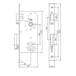 CERRADURA MOD. CNR-20001