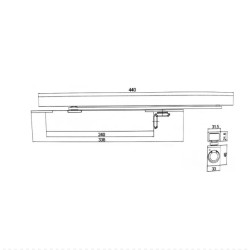SIST. CIERRA PUERTA OCULTO C-1604ED