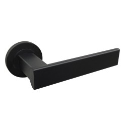 JUEGO MANIVELAS ROSETA REDONDA MOD. 3002 NEGRO JUEGO MANIVELAS ROSETA REDONDA MOD. 3002 NEGRO